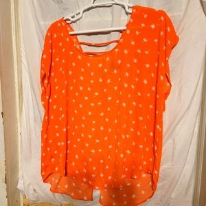 Peach colored blouse